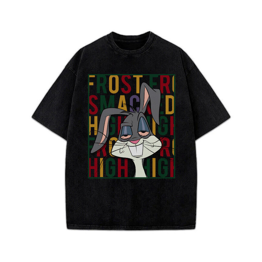 High Hare Bugs Bunny Stoner T-Shirt | Karakter Kartun Lucu dengan Sentuhan |jVhOOY4l|