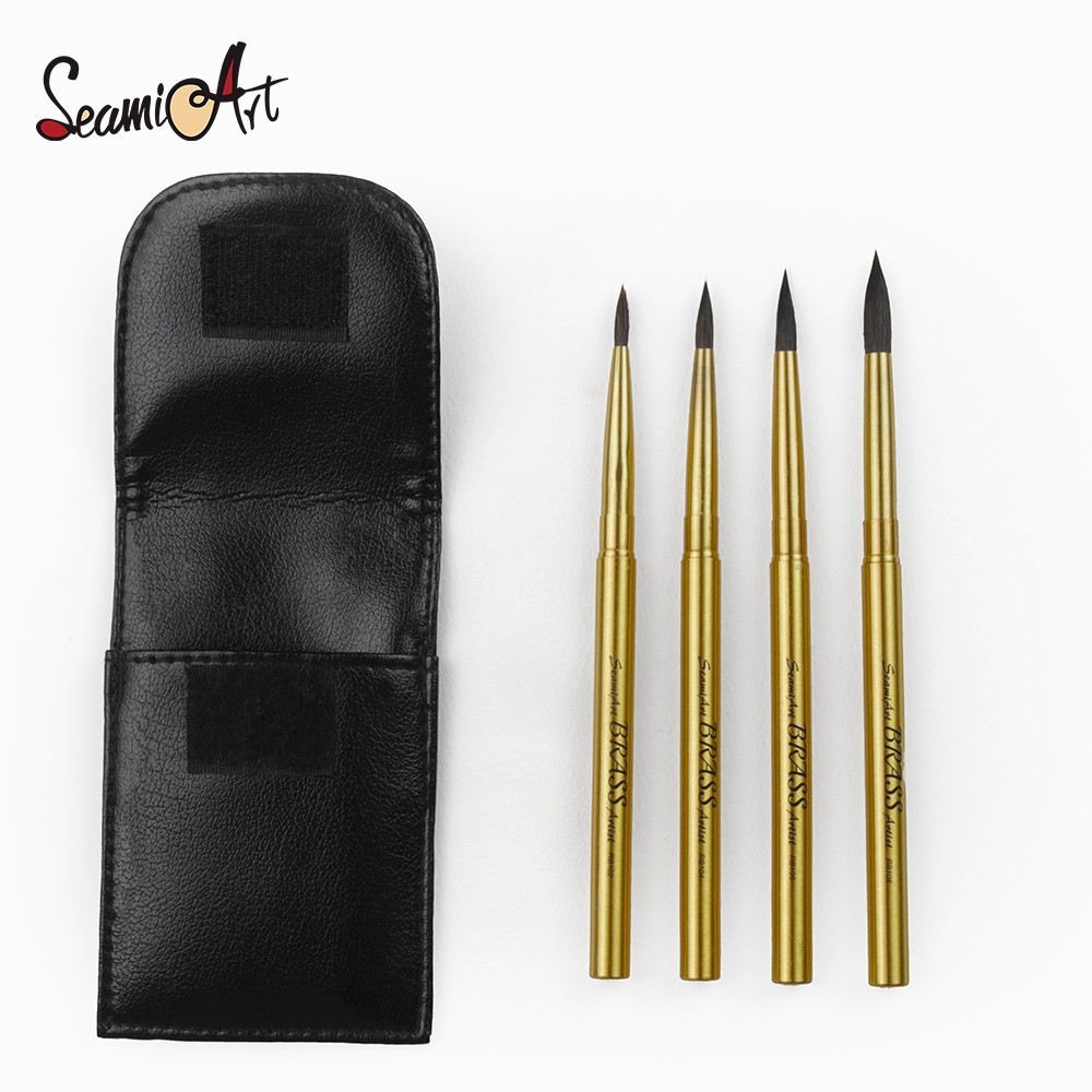 

SeamiArt 4 pcs/Set Pena Perjalanan Kuningan Portabel Cat Air Tahan Pendek yang Dapat Dibagi dengan Tas PU Untuk Kreasi Seni Kuku |a3ZoQRQb|