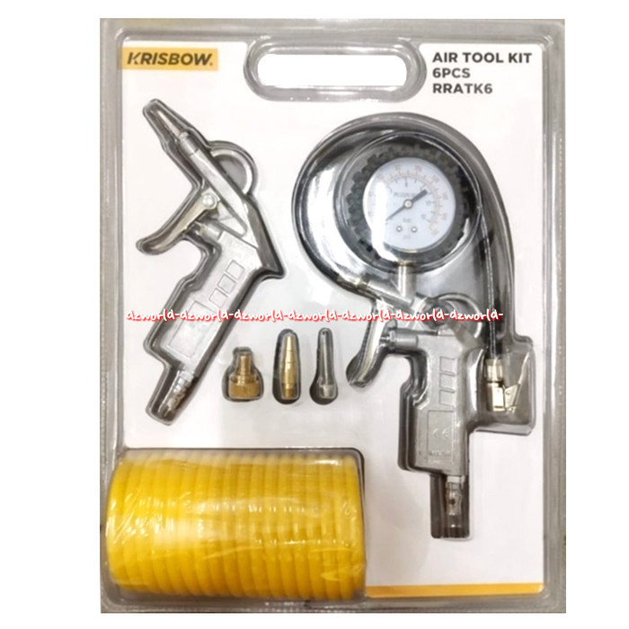 

Krisbow Air Tools Kit Isi 6pcs Alat Pompa Angin Ban Spray Cat Mobil