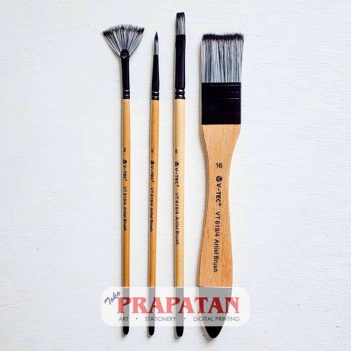 

Kuas Lukis Set V-Tec Premium Artist Paint Brush Set #Original