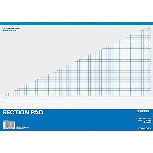 

Kokuyo Section Pad A3 5Mm Re-500N 50Sheet #Original
