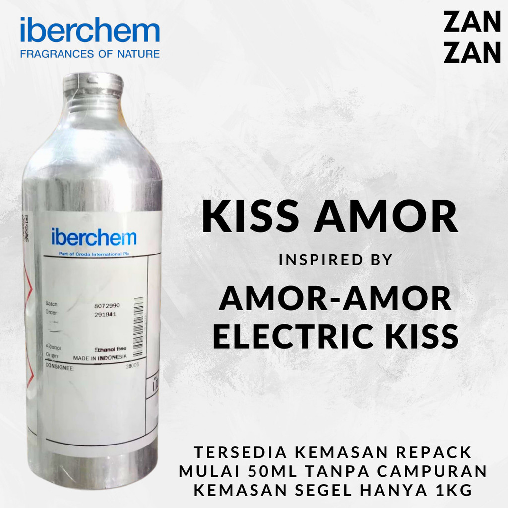 Bibit Parfum KISS AMOR Inspired AMOR-AMOR ELECTRIC KISS by Iberchem Kemasan Repack 100ml