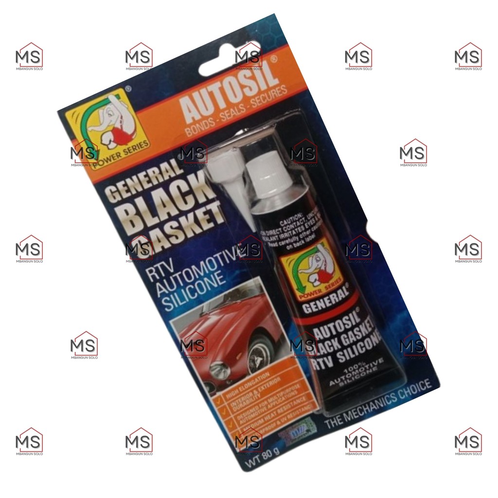 Sealent Hitam Autosil 80 gr Bodykit Lem Mobil Lem Kaca