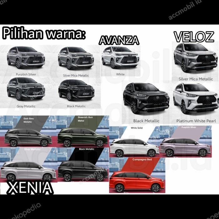 Spoiler All New Avanza Xenia Veloz 2022 On Plastic Abs + Cat