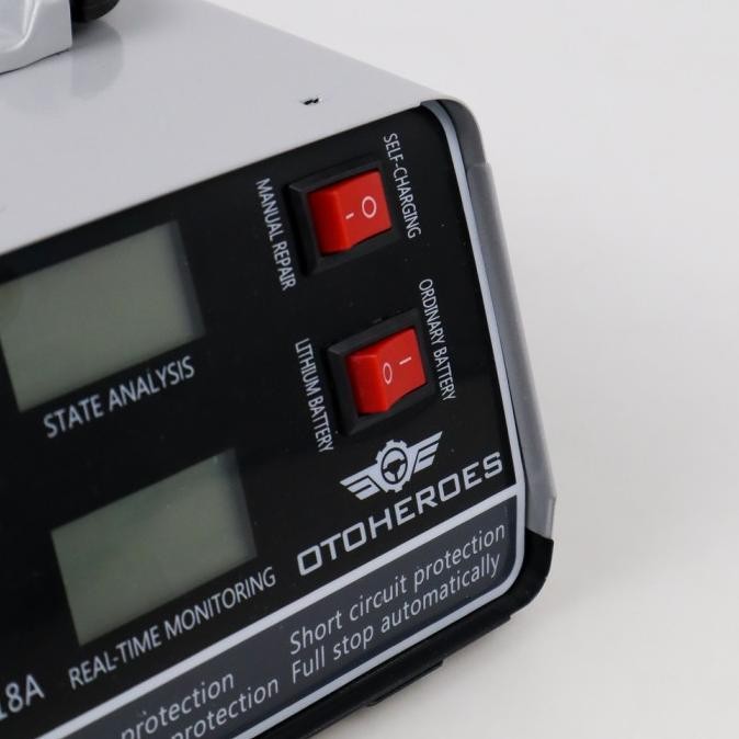 Charger Aki Mobil Motor 400W 12V/24V 400Ah + LCD -Charger Aki Casan