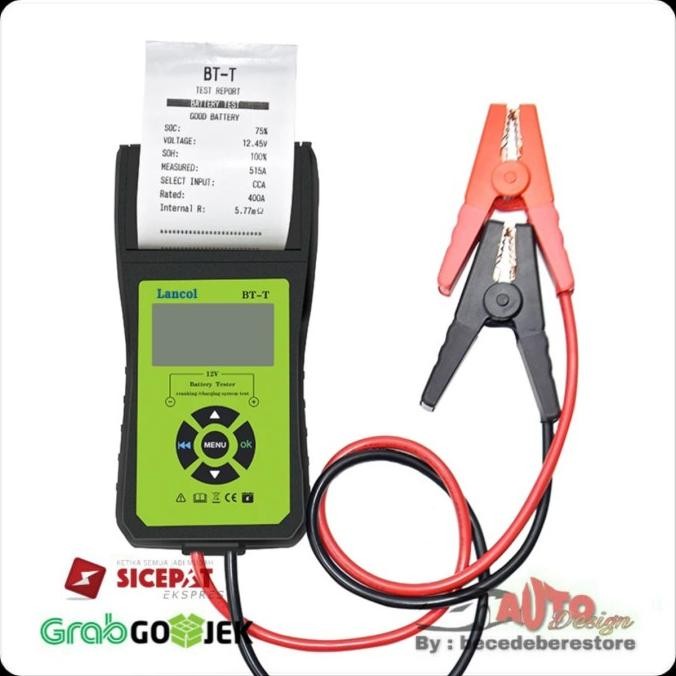 LANCOL BT-T 12V Alat Tester Aki Accu Digital Print