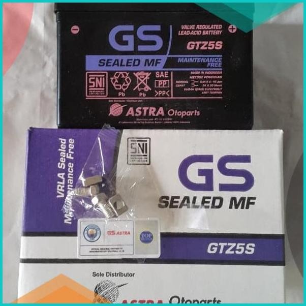 AKI ACCU MOTOR HONDA REVO BLADE CS1 KIRANA GS ASTRA GTZ5S MF ORIGINAL