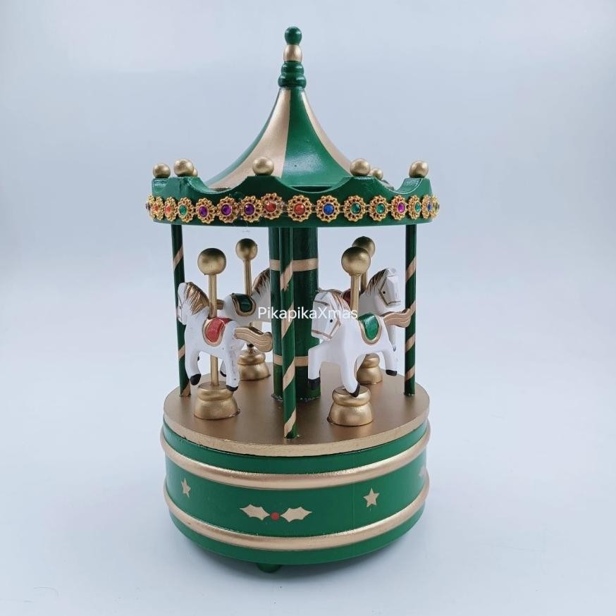 NATAL/ KOTAK MUSIK KAYU NATAL/ HIASAN NATAL