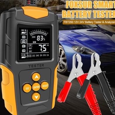 Tester Aki Kendaraan Portable Battery Tester 200Ah with LCD FBT-200