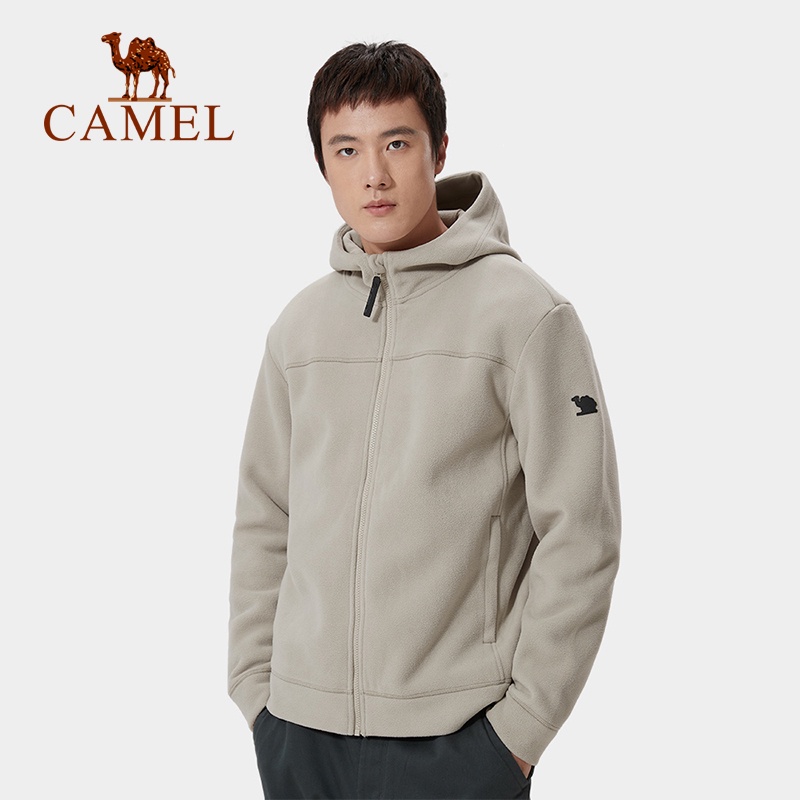 Jaket Bulu CAMEL Outdoor Pria Berkerudung Charge Liner Sweater Tebal |pBHy4IJt|