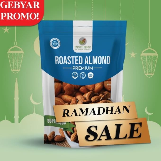 

Kacang Almond Panggang Kupas 1kg / Roasted Almond 1kg WS88