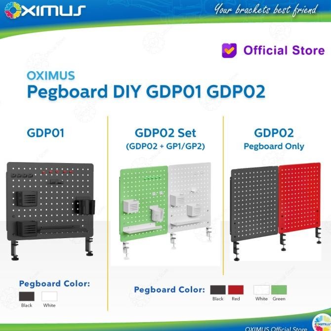 

Rak Papan Meja Modular Deskmount Pegboard Diy Oximus Gpd01 Gpd02 Original Dan Terpercaya