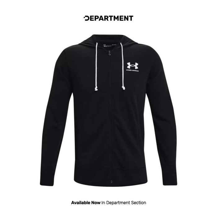 UNDER ARMOUR Jaket Pria RIVAL TERRY LC FZ 1370409001 ORIGINAL