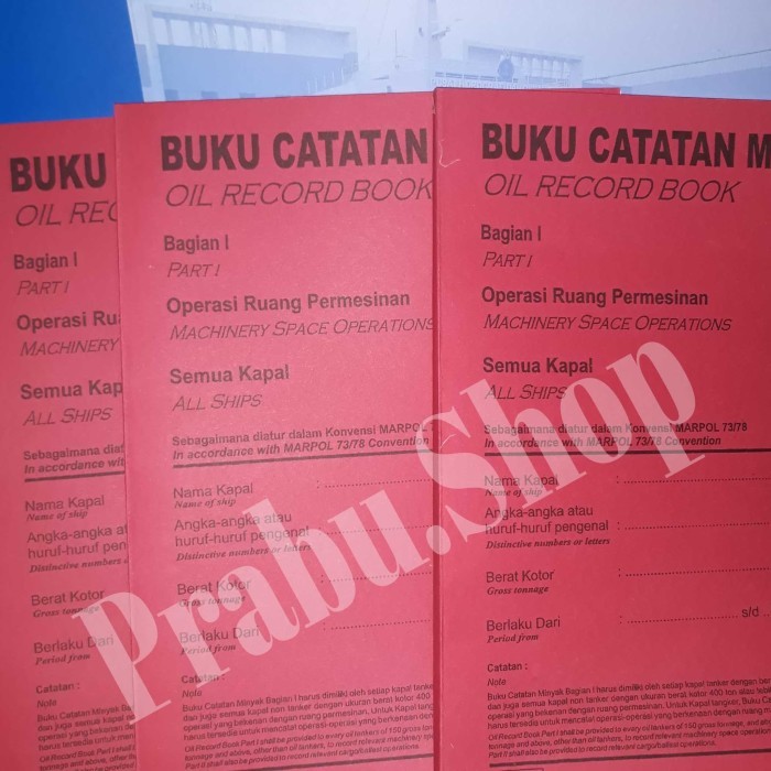 

Buku Oil Record / Jurnal Nyak