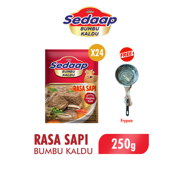 

[LIVE] Sedaap Bumbu Kaldu Sapi 250 gr x24 Free Fry Pan