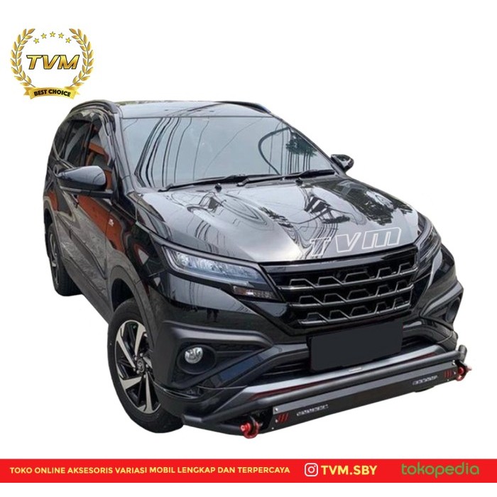 HARGA DISC - Grill depan Toyota Rush 2018 - 2021 model TRD V2 Black Glossy