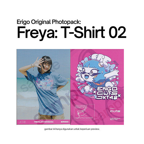 (Original) Erigo x JKT48 T-Shirt Photopack vol. 5: Zee, Freya, Jessi