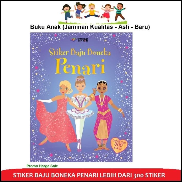 

HOT DEAL BUKU STIKER BAJU BONEKA PENARIK 300 STIKER STELLA BAGGOT ERLANGGA !