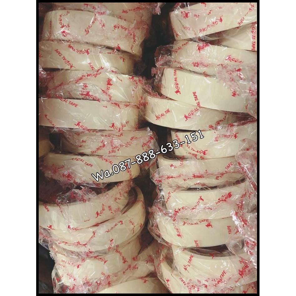 

GRATIS ONGKIR LAKBAN KERTAS BERKUALITAS MASKING TAPE BEST PRODUCT 1" X 11 M !!!!!