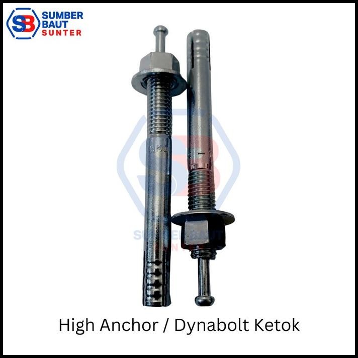 BEST DEAL M16X190 HIGH ANCHOR / DYNABOLT / ANGKUR KETOK MERK SANKO GALVANIS 