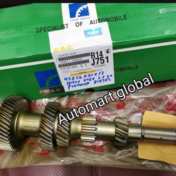 New Gigi Susun Counter Gear Innova Reborn 2Gd Hilux Fortuner 33421-Ok030 Kode As93