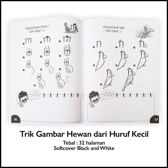 

GRATIS ONGKIR BUKU TRIK GAMBAR HEWAN DARI HURUF BESAR KECIL ANGKA MENGGAMBAR WAFIQ !!!!!