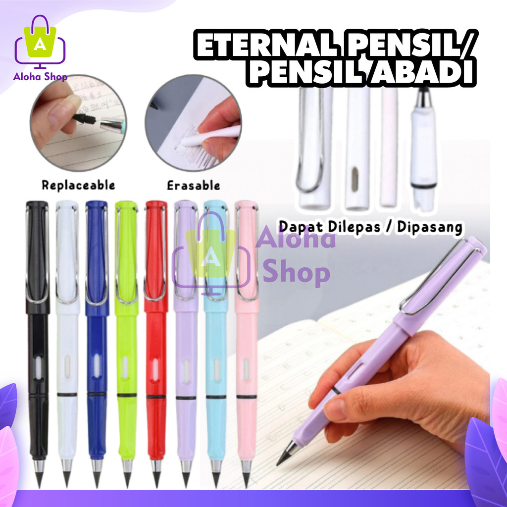 

AS Eternal Pencil Premium Pensil Tanpa Batas HB 0.5mm Ajaib Tanpa Rautan