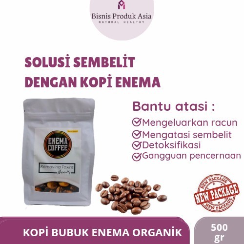 

Kopi Enema Bubuk Organik 500 Gram - Medium Roast