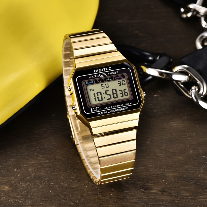 Digitec Dg-3103T Jam Tangan Wanita Digital Rantai Classic 3103 / A700W