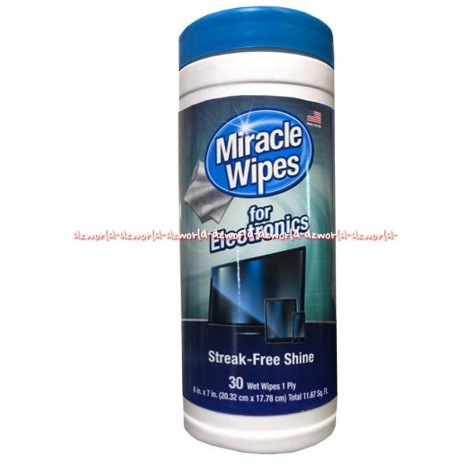 

Miracle Wipes For Electronics Tissue Basah Komputer Elektronik TV 30pc