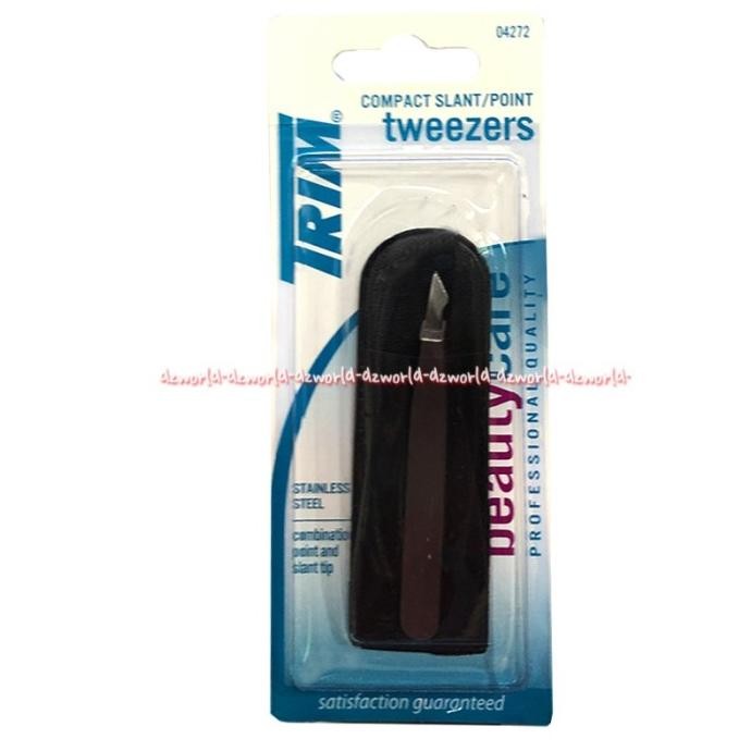 

Trim Compact Slant Point Tweezers Alat Pinset Dengan Sarung Bungkus