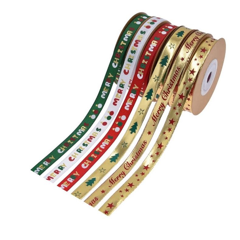

Kjh 1 Roll Pita Natal 1Cm Metalik Gold - Ribbon Premium Christmas Ps114