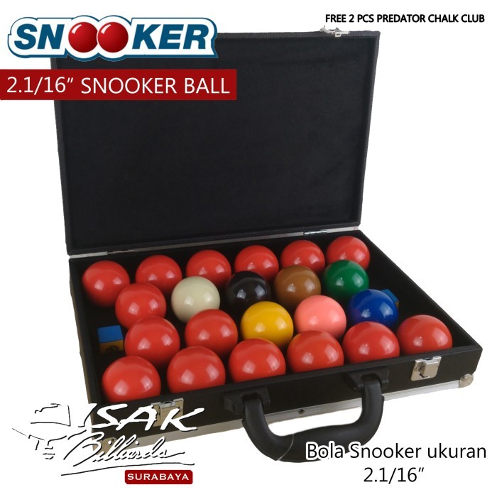 Master Snooker Taiwan Ball Set - 2.1/16" inch - Bola Biliar Billiard