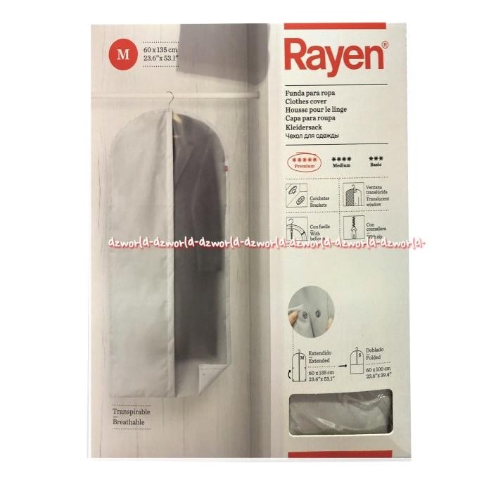 

Rayen Clotes Cover Plastic Plastik pembungkus Pelindung Pakaian Jas