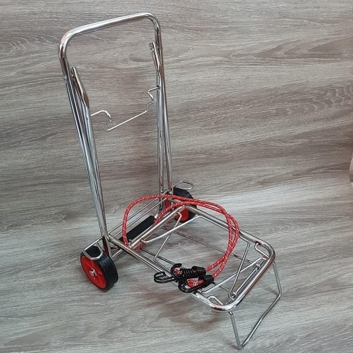 dorongan troli lipat bawa aqua galon dan gas trolley barang serbaguna