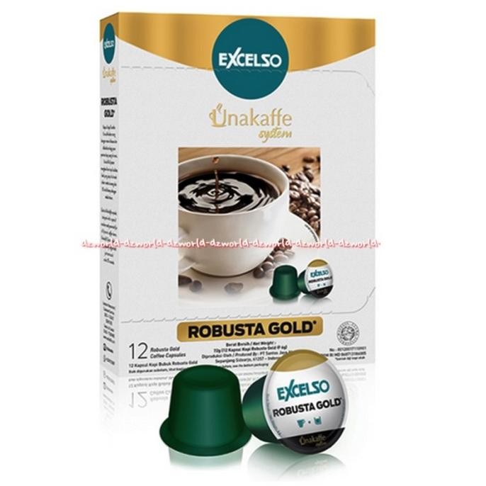 

Excelso Unakaffe System Robusta Gold 12pcs Kopi Robusta Kapsul Ekselso
