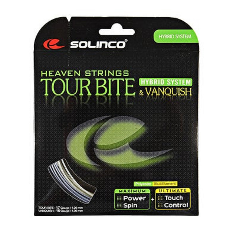 Senar Raket Tenis Solinco Tour Bite X Vanquish Hybrid System