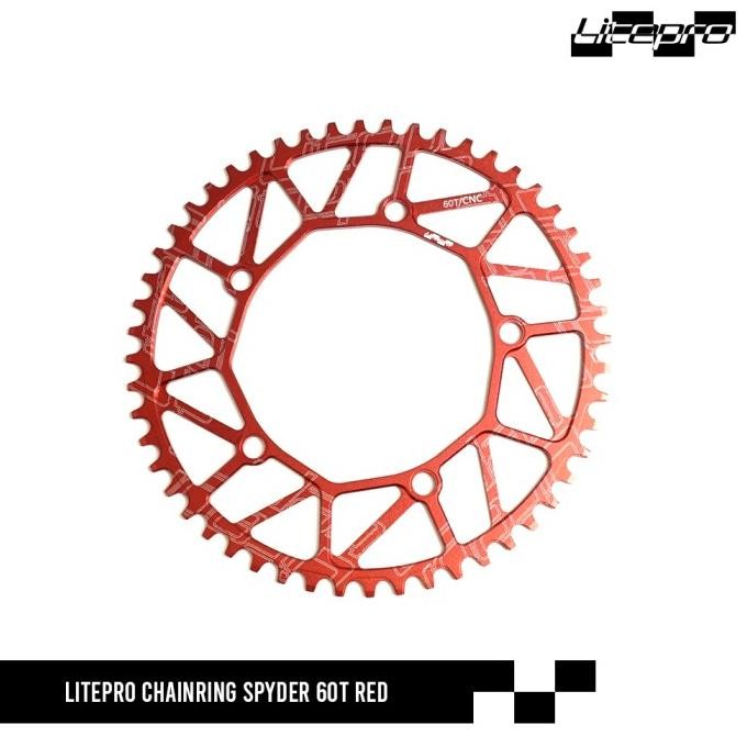 LITEPRO CHAINRING SPYDER 60T BLACK