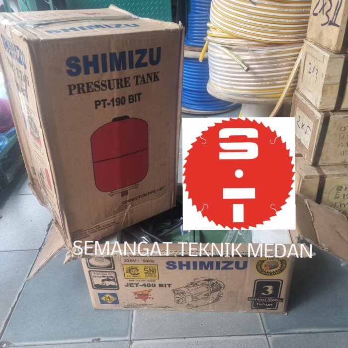 BEBAS ONGKIR - JET-400BIT SHIMIZU POMPA AIR SEMI JET PUMP SHIMIZU JET 400 BIT TABUNG