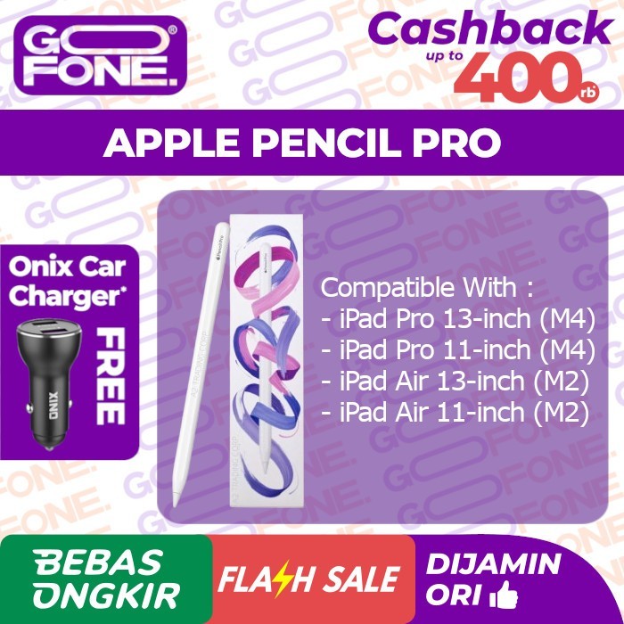 Apple Pencil Pro 2024 Garansi Resmi Apple 1 Tahun