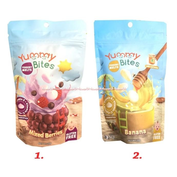 

Yummy Bites Banana Yogurt Melts Gluten Free Makanan Bayi 20gr