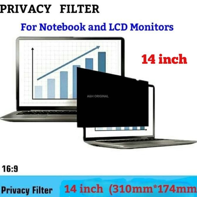 Filter Antispy Anti Spy Laptop 14 inch Privacy Screen Guard Notebook