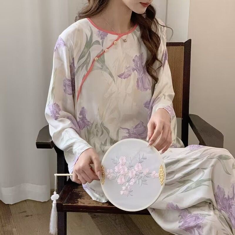 Piyama Tipis Kartun Kuno Wanita, Hanfu Piyama Baru