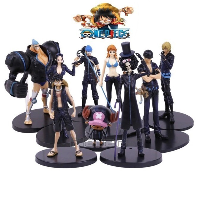 Pajangan Mainan Anime One Piece Action Figure GLM Movie Gold Set 9 Pcs