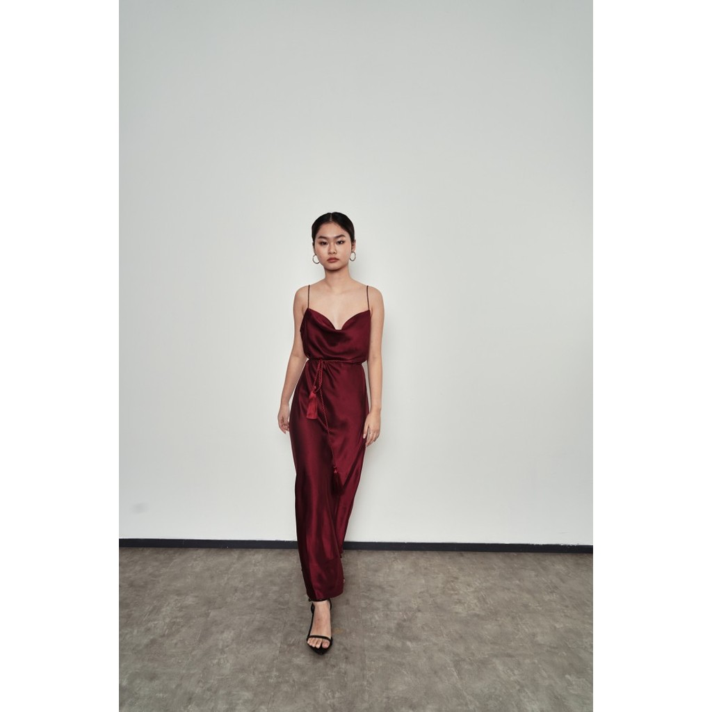 PAFON Scarlette Dress - Maroon PAFON