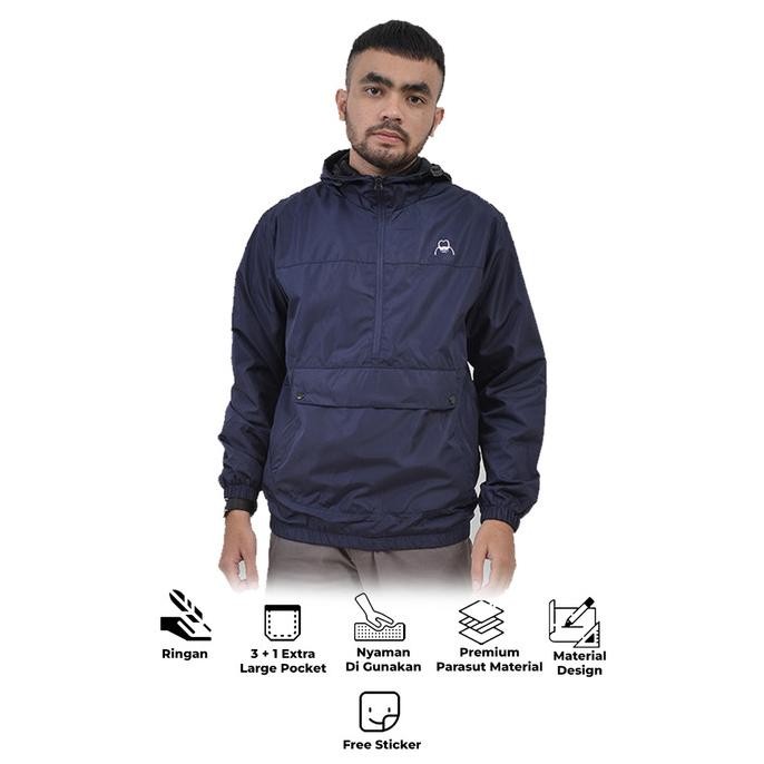 Murah Brey Jaket Pria Cagoule Parasut Maze Jacket