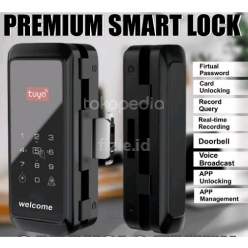 TERBARUUU KUNCI PINTU DIGITAL SLIDING K JARI SMART DOOR LOCK