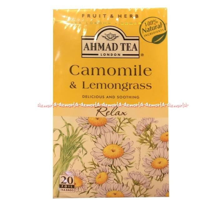 

Ahmad Tea Camomile & Lemongrass Relax 20Bag Teh Bunga Kamomile