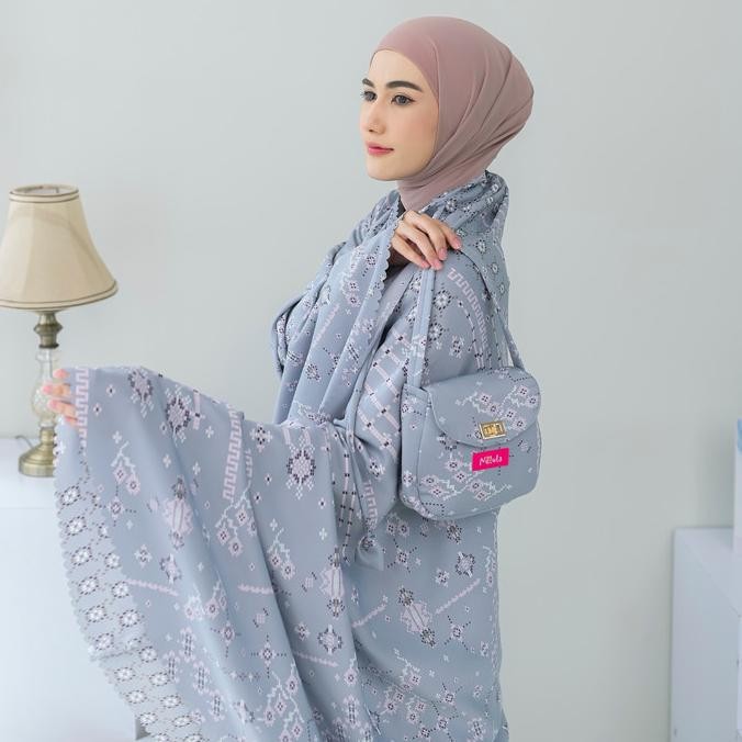 NELULA - MUKENA DEWASA MAXMARA LUXURY SILK 2IN1 LASERCUT MEWAH