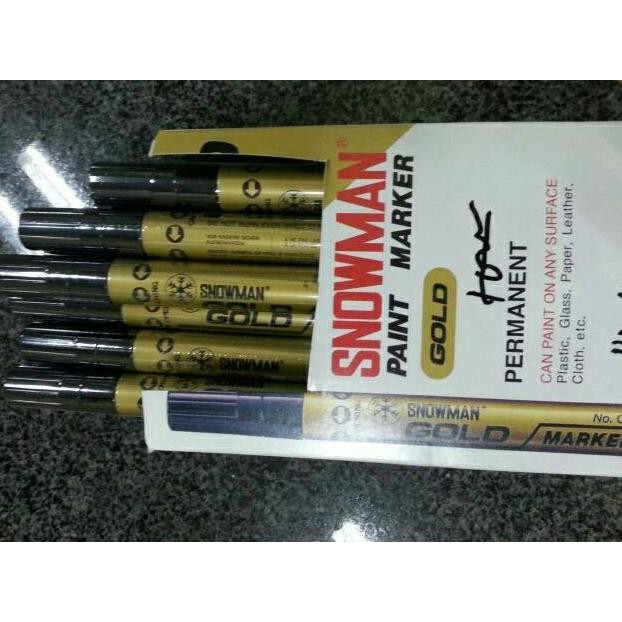 

Best Seller Spidol Snowman paint marker gold